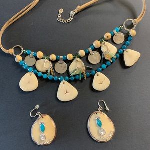 Silpada Necklace and Earrings set